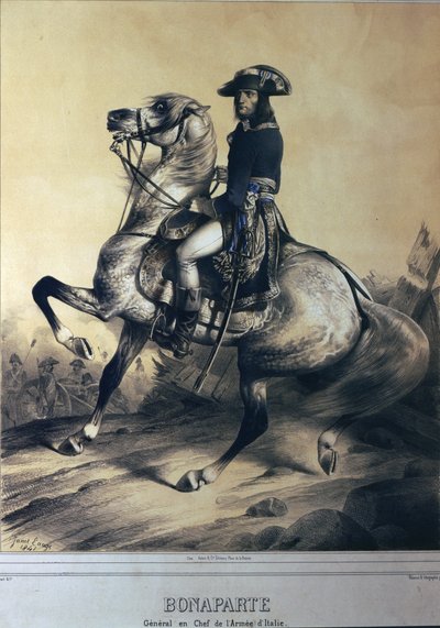 Napoleon Bonaparte als General und Oberbefehlshaber der italienischen Armee von Ange Louis Janet